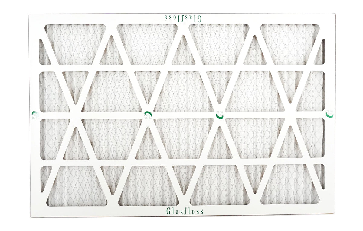 Glasfloss Air Filter 18x24x2 - 2" MERV 10 - (Pack of 12) - Pleated AC or HVAC Air Filter - Furnace Air Filter - Home or Office - Made In The USA.