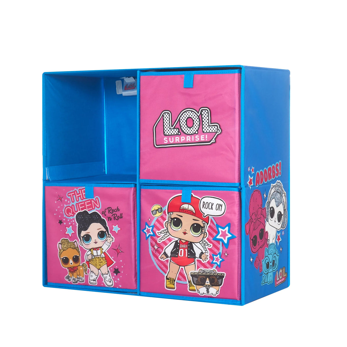 LOL Surprise Kids Storage Cubby Organizer Set