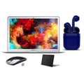 Restored Apple Air 13.3-inch Intel Core Core i5 4GB RAM Mac OS 128GB Solid-state drive Bundle: Black Case, Wireless Mouse, Bluetooth/Wireless Airbuds By Certified 2 Day Express (Refurbished)
