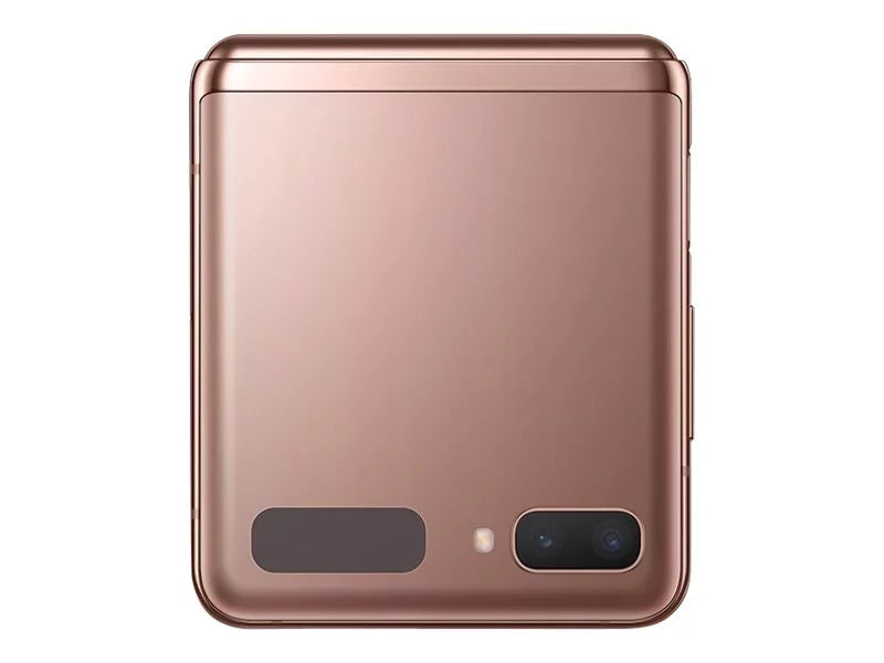 Samsung Galaxy Z Flip 5G - 5G smartphone - dual-SIM - RAM 8 GBs / Internal Memory 256 GBs - OLED display - 6.7" - 2636 x 1080 pixels - 2x rear cameras 12 MP, 12 MP - front camera 10 MP - mystic bronze