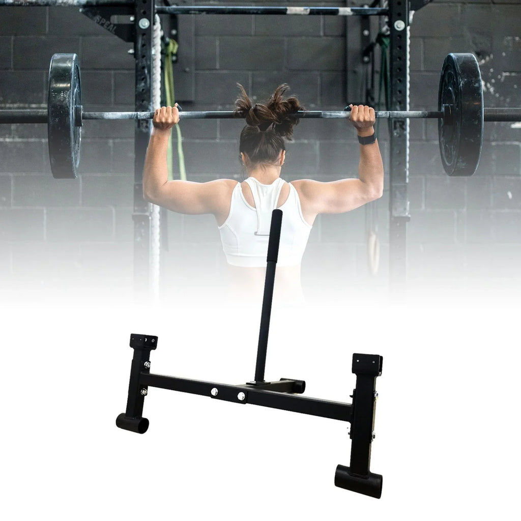 Tnarru Deadlift Barbell Stand Compact Gym Equipment for Workout Sport Weight Plates