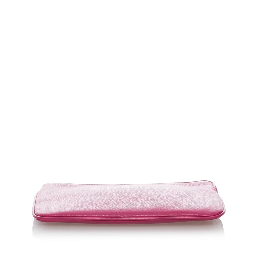 Pre-Owned Authenticated Balenciaga XS Everyday Pouch Calf Leather Pink Women (Good)
