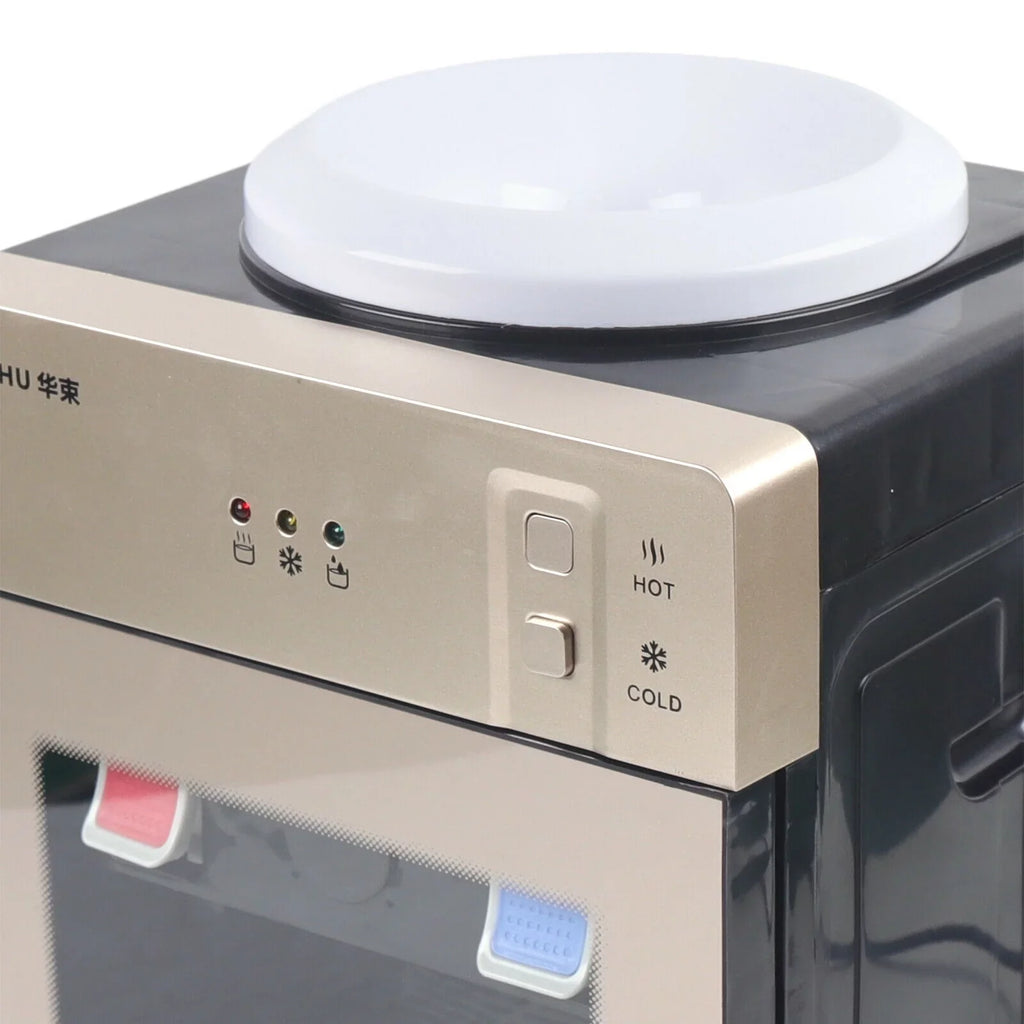 DENEST 5 Gallon Electric Hot Cold Water Dispenser Top Loading Stainless Steel for Home Office