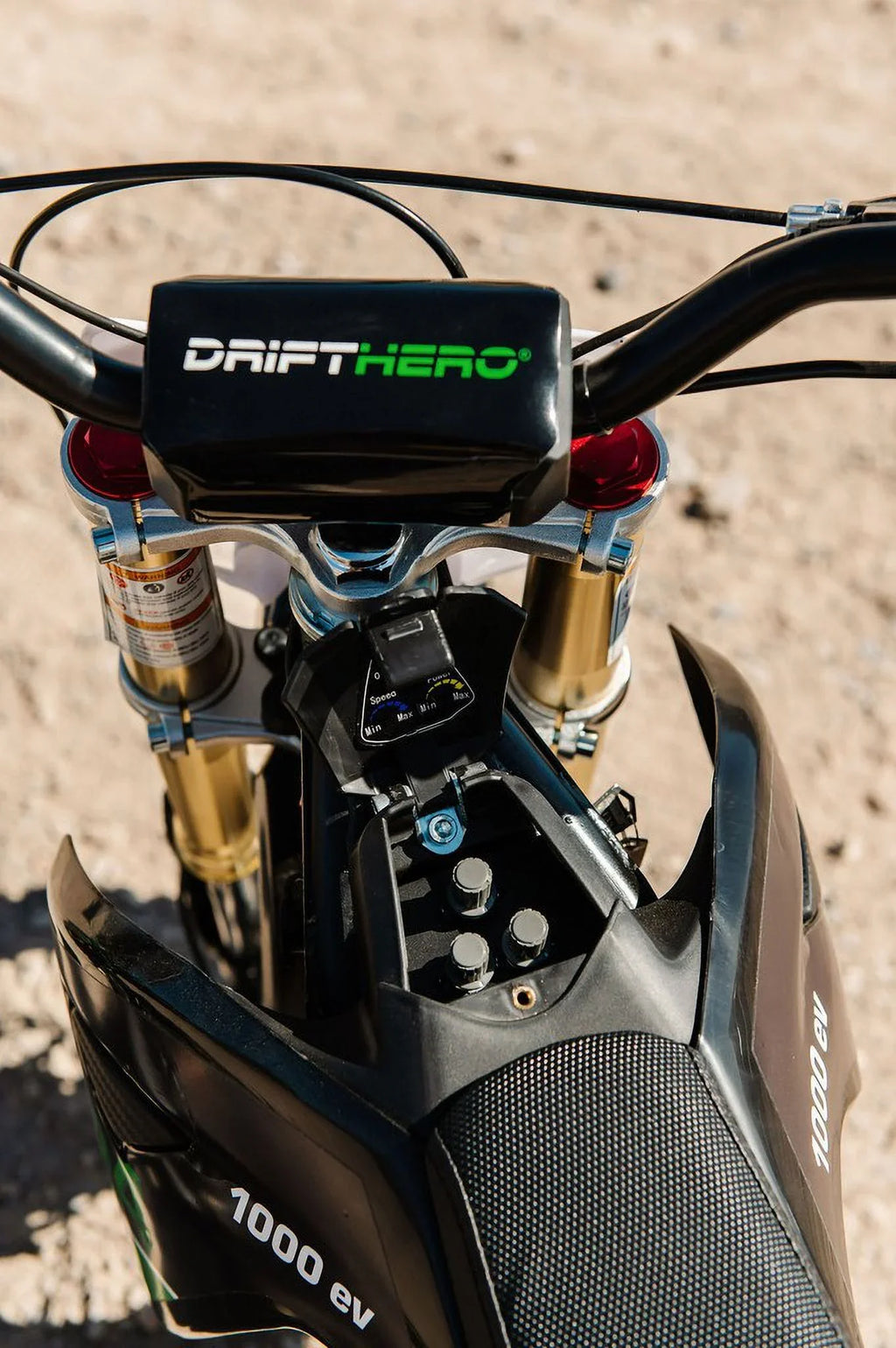 DRIFT HERO 1000W, 36v10ah Lithiom Ion, Electric Dirt Bike, 18MPH Max Speed, variable speed & torque controls for parents, Toys motocross for Kids, Teens, Black, Green