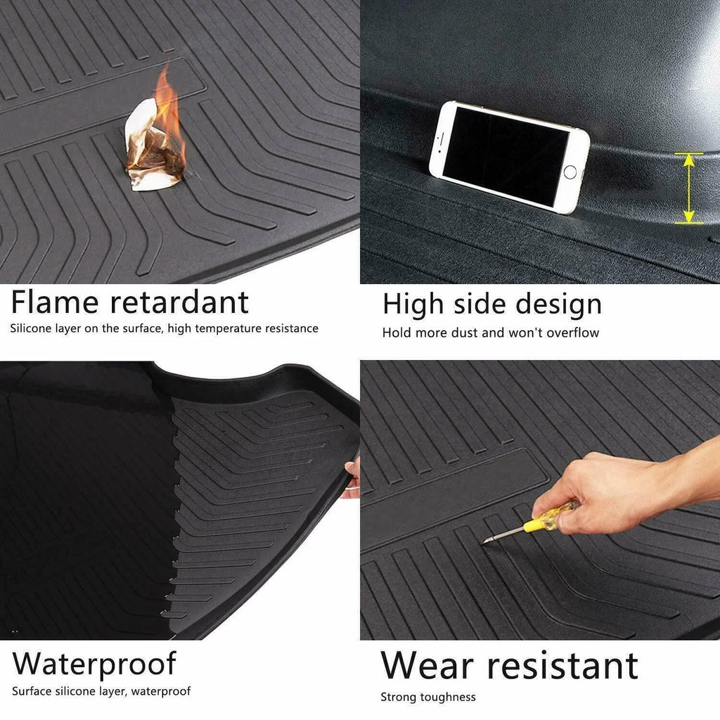 Easy to Clean for 2011-2021 Jeep Grand Cherokee TPO Rear Cargo Trunk Mats Liner