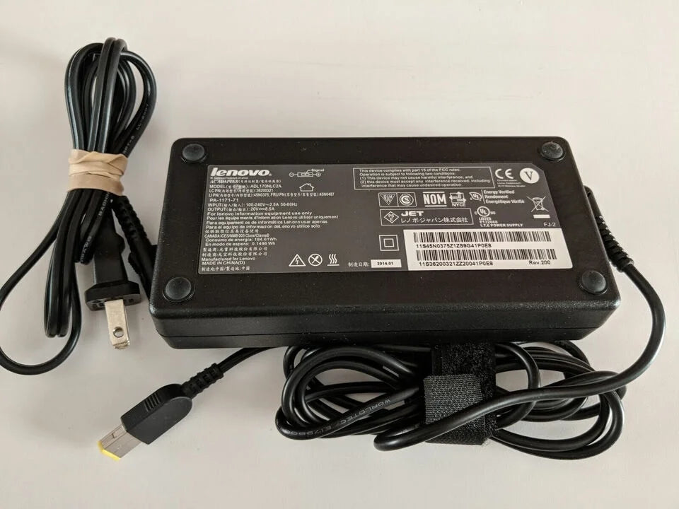 Yellow Tip PA-1171-71 P50 P51 P52 170W Adapter AC Power Adapter Charger