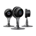 Restored Google Nest Cam Indoor 3 Pack - Wired Indoor Camera for Home Security - Control with Your Phone and Get Mobile Alerts - Surveillance Camera with 24/7 Live Video and Night Vision (Refurbished)
