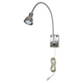 Cal Lighting 3.5" LED Gooseneck Durable Metal Wall Reading Lamp in Silver