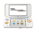 Restored Nintendo New 2DS XL White Orange Gaming Console w/ Stylus SD Card and Charger (Refurbished)