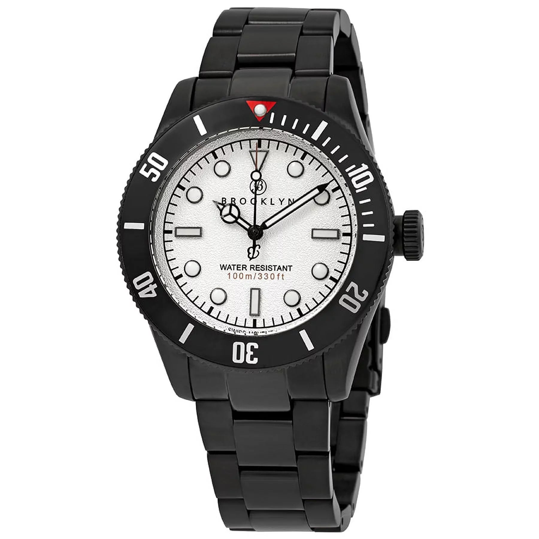 Brooklyn Watch Co. Black Eyed Pea White Dial Men's Watch 306-B-22-BB-BLK