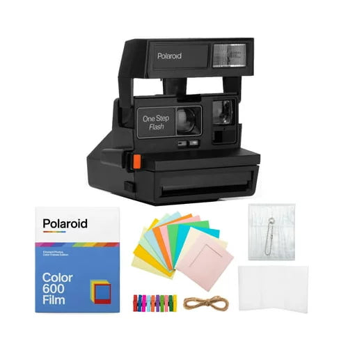 Polaroid 600 OneStep Flash Instant Camera with Color 600 Film & Accessory Bundle