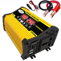 Gecheer Portable Inverter Car Power Inverters DC12Volt To AC110220Volt Transformer 4000W Modified SineWave Inverter Dual USB Display Auto Inverters