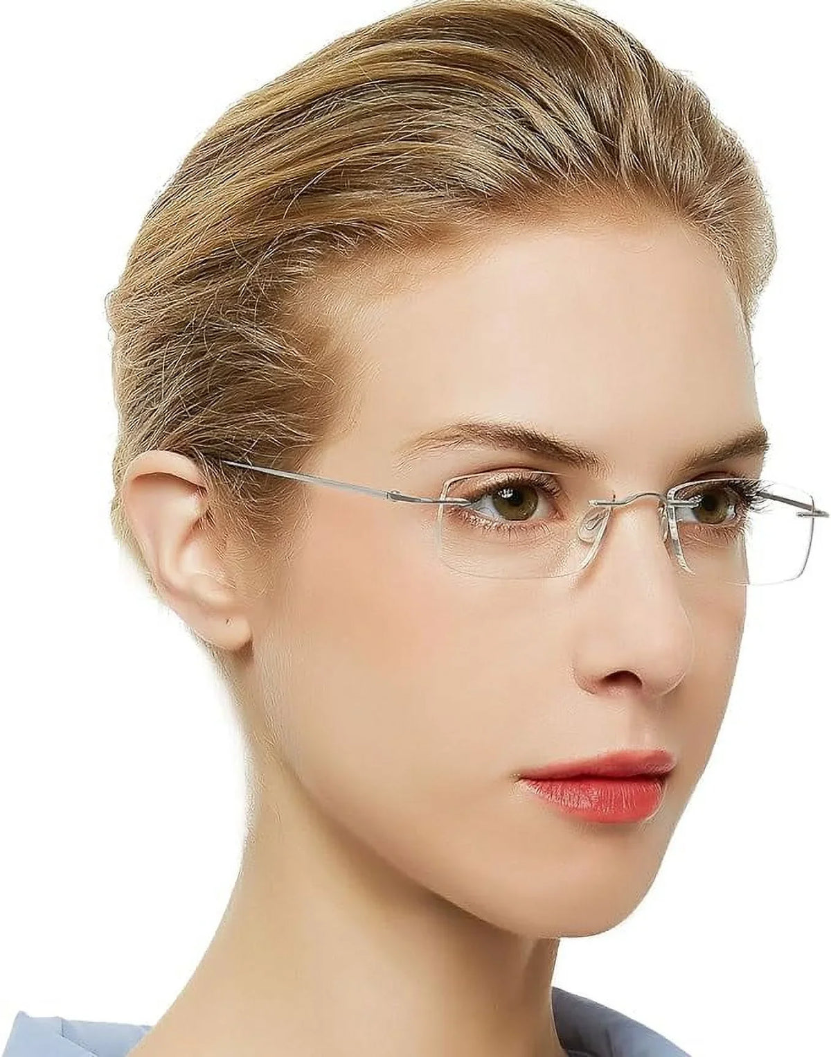 OCCI CHIARI Reading Glasses 1.5 For Mens Lady Designer Readers with Comfortable Frameless Durable Spring Hinge 1.0 1.5 2.0 2.5 3.0 3.5