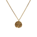 Blue Box Boutique Inc Gold Stainless Steel Gemini Zodiac Pendant Necklace for Women, Teens | Horoscope, Birthday Gift