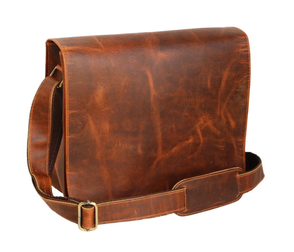 Handmade Leather satchel bag for iPad office briefcase gift for men bag distressed shoulder bag
