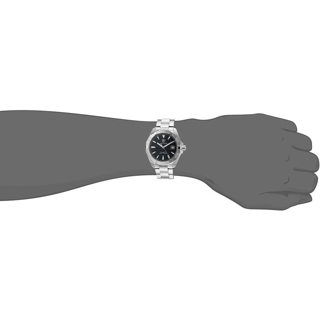 TAG Heuer Men's 40mm Steel Bracelet & Case Automatic Black Dial Analog Watch WAY2110.BA0928