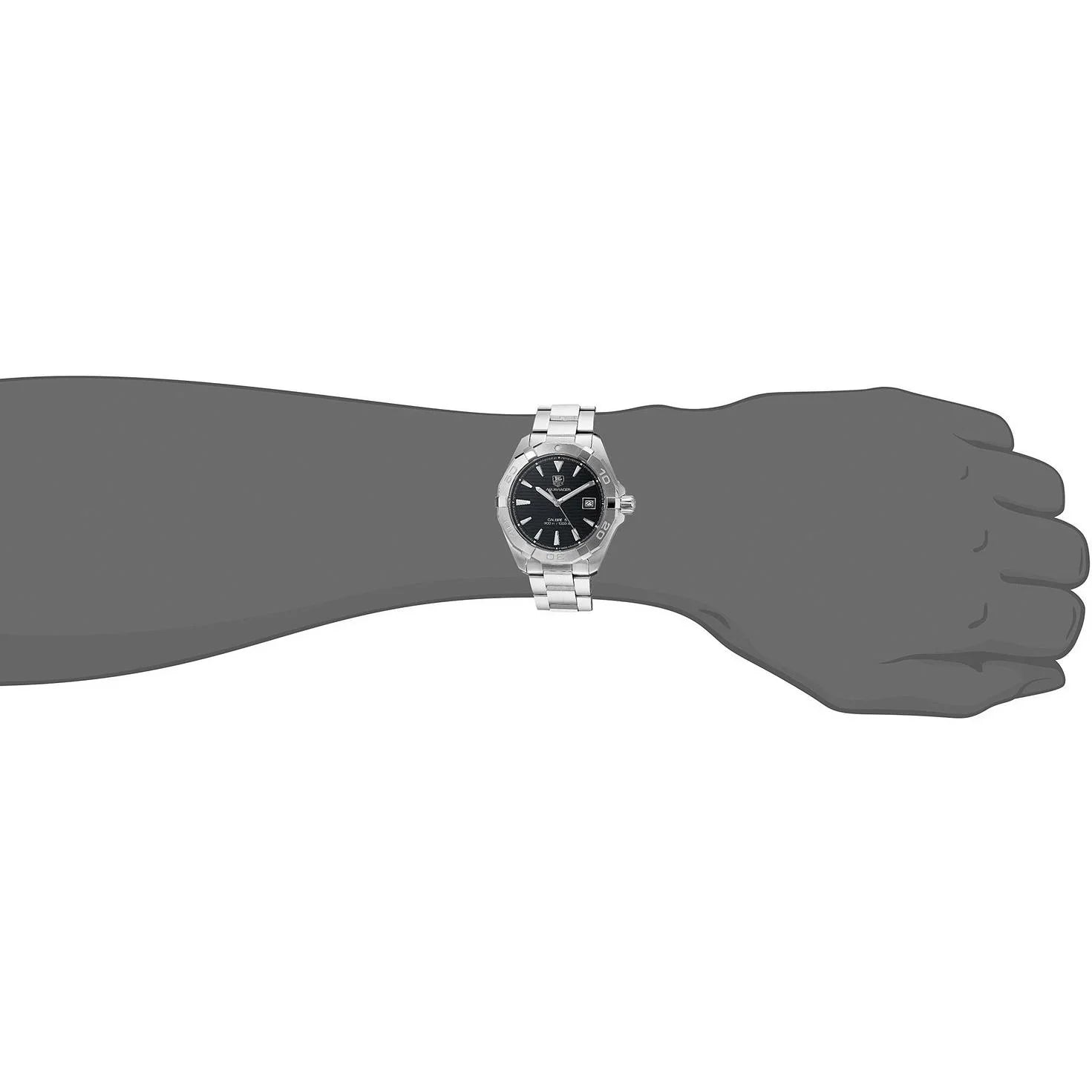 TAG Heuer Men's 40mm Steel Bracelet & Case Automatic Black Dial Analog Watch WAY2110.BA0928