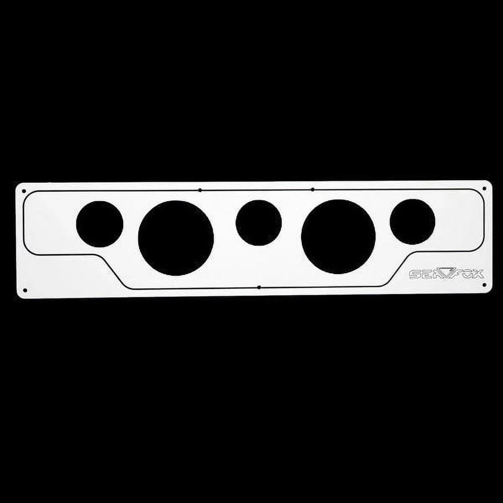 Sea Fox Boat Blank Panel | 21 1/2 x 5 1/8 Inch White Aluminum