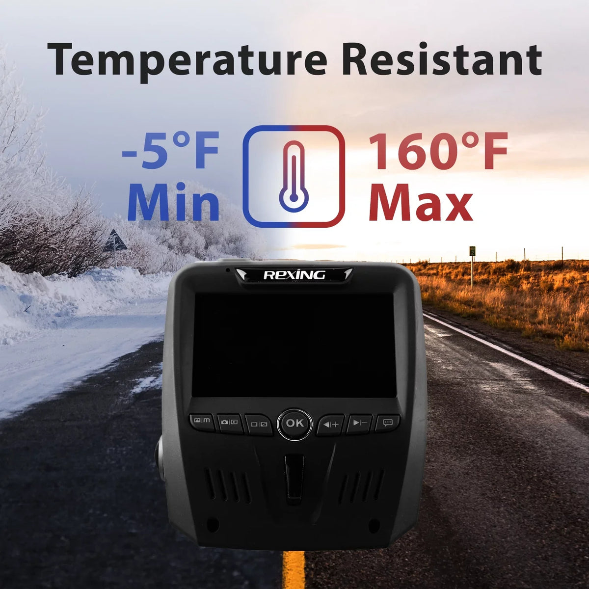 Rexing V1LG FHD 1080p Dual Channel Car Dash Cam