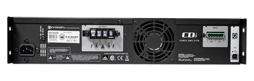 Crown CDi2000 800w 70V Commercial Amplifier+10) JBL Front+2) Background Speakers