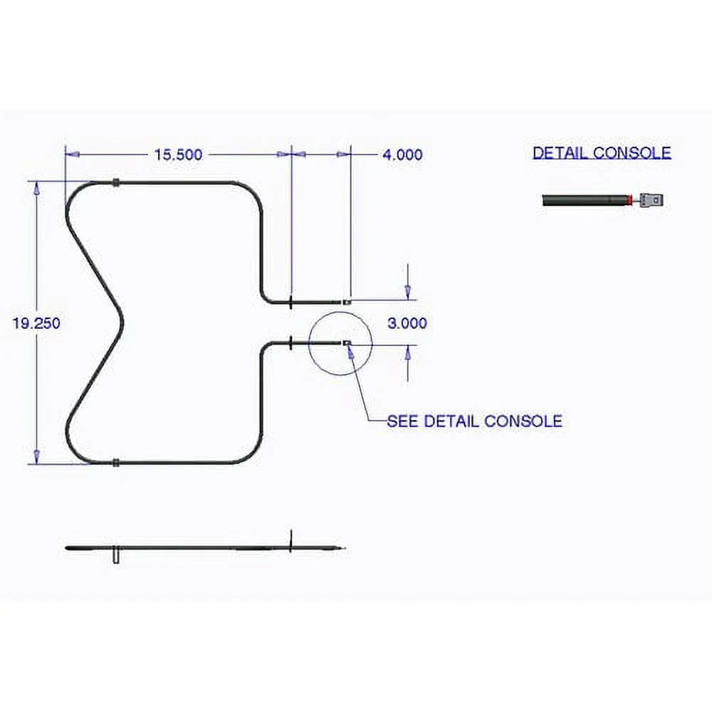 Range Kleen 7509 Bake Element Kenmore/Roper (2500/1875 W, 240/208 V)