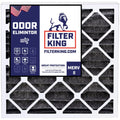 Filter King 23.5x25x1 Air Filter | 4-PACK | Carbon MERV 8 HVAC Pleated A/C Furnace Filters | MADE IN USA | Actual Size: 23.5 x 25 x .75"