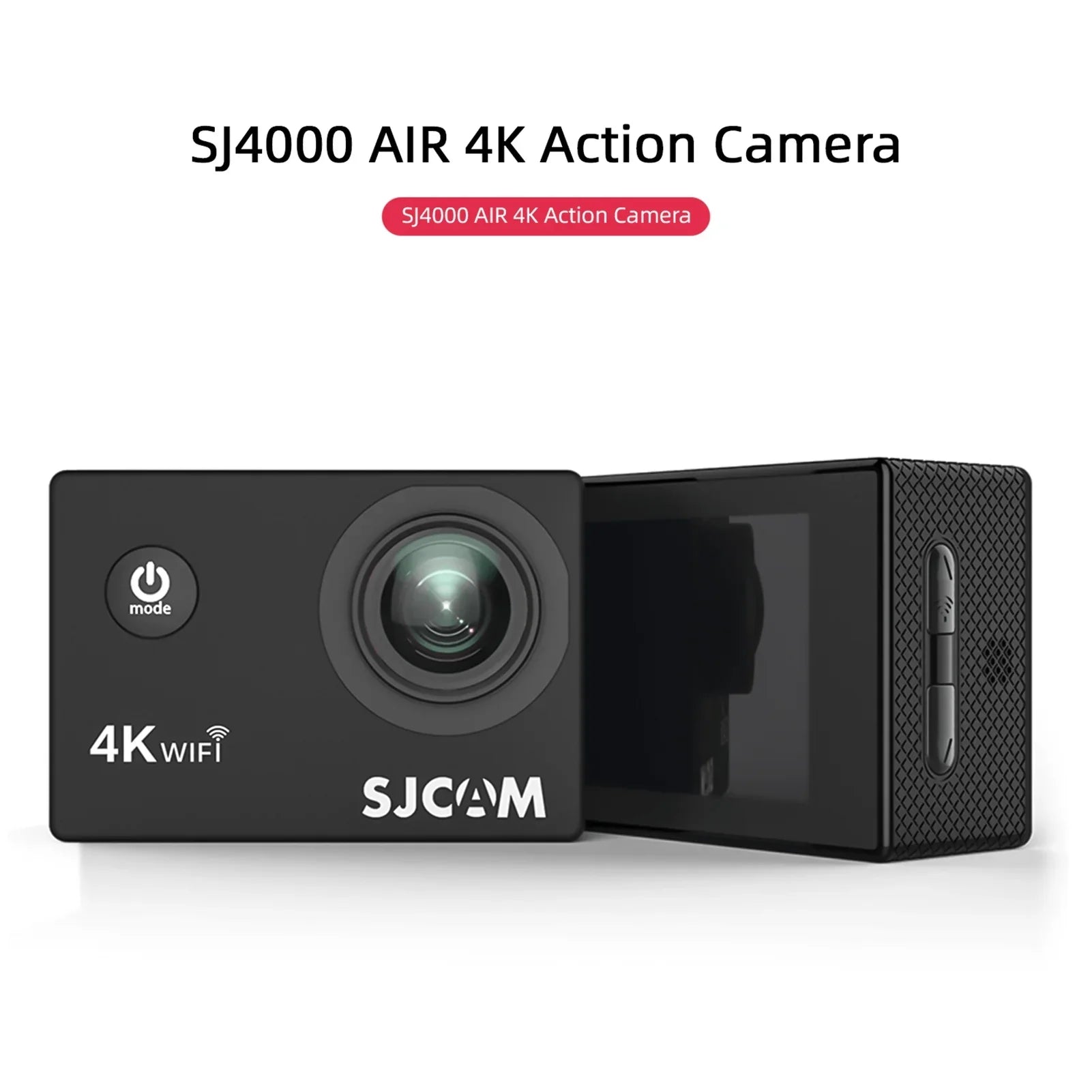 moobody SJ4000AIR 4K Sports Camera with WiFi , Share Your Adventures with 16MP Photos and 2,inch IPS Screen!