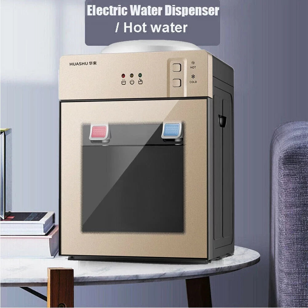 DENEST 5 Gallon Electric Hot Cold Water Dispenser Top Loading Stainless Steel for Home Office