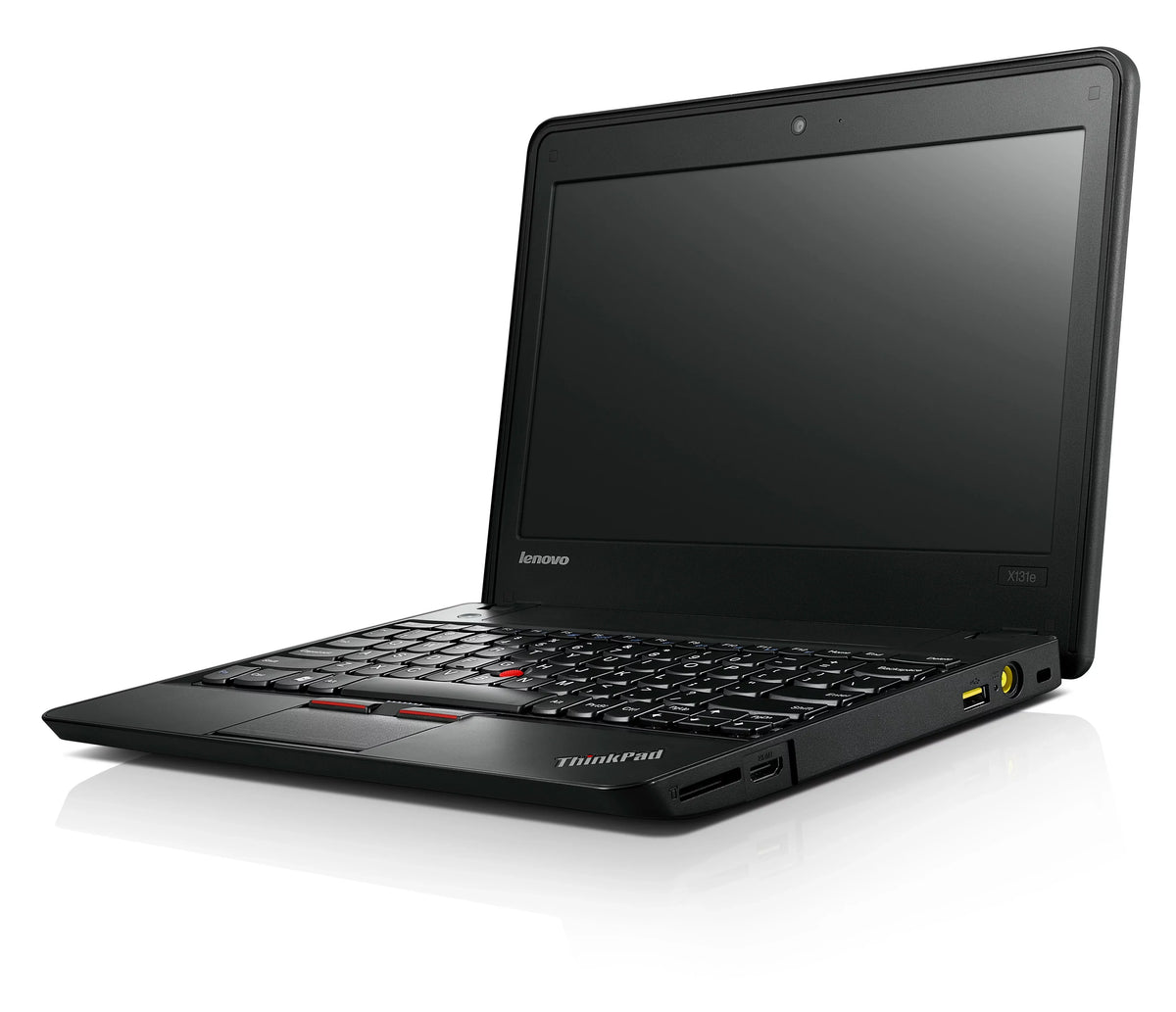 Restored ThinkPad X131e Chromebook 6283 - Celeron 1007U / 1.5 GHz - Chrome OS - 4 GBs RAM - 16 GBs Solid-state drive - 11.6" 1366 x 768 (HD) - HD Graphics - Midnight Black - KBD: QWERTY US (Refurbished)