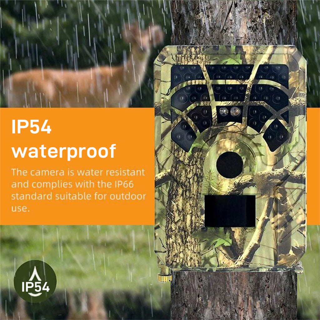 QIYAA Outdoor Hunting Camera 12Mp 720P Wild Animal Detector Trail Camera Waterproof Monitoring Night Vision Wildlife Monitoring