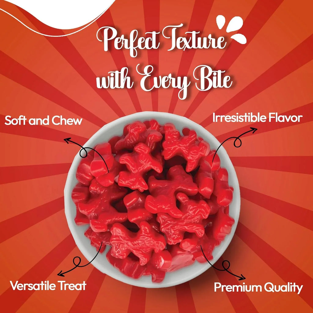 Licorice Candy - 1 Pound Red Licorice Scottie Dogs - Strawberry Red Licorice - Australian Candy - Liquorice Candy - Bulk Licorice