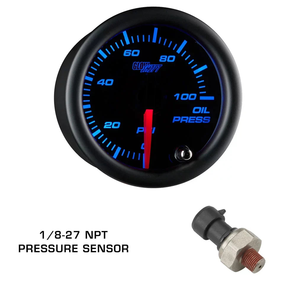 GlowShift 2002-2007 Subaru Impreza WRX Fiberglass Triple Dashboard Gauge Package with Tinted 7 Color GS3 Gauge Set