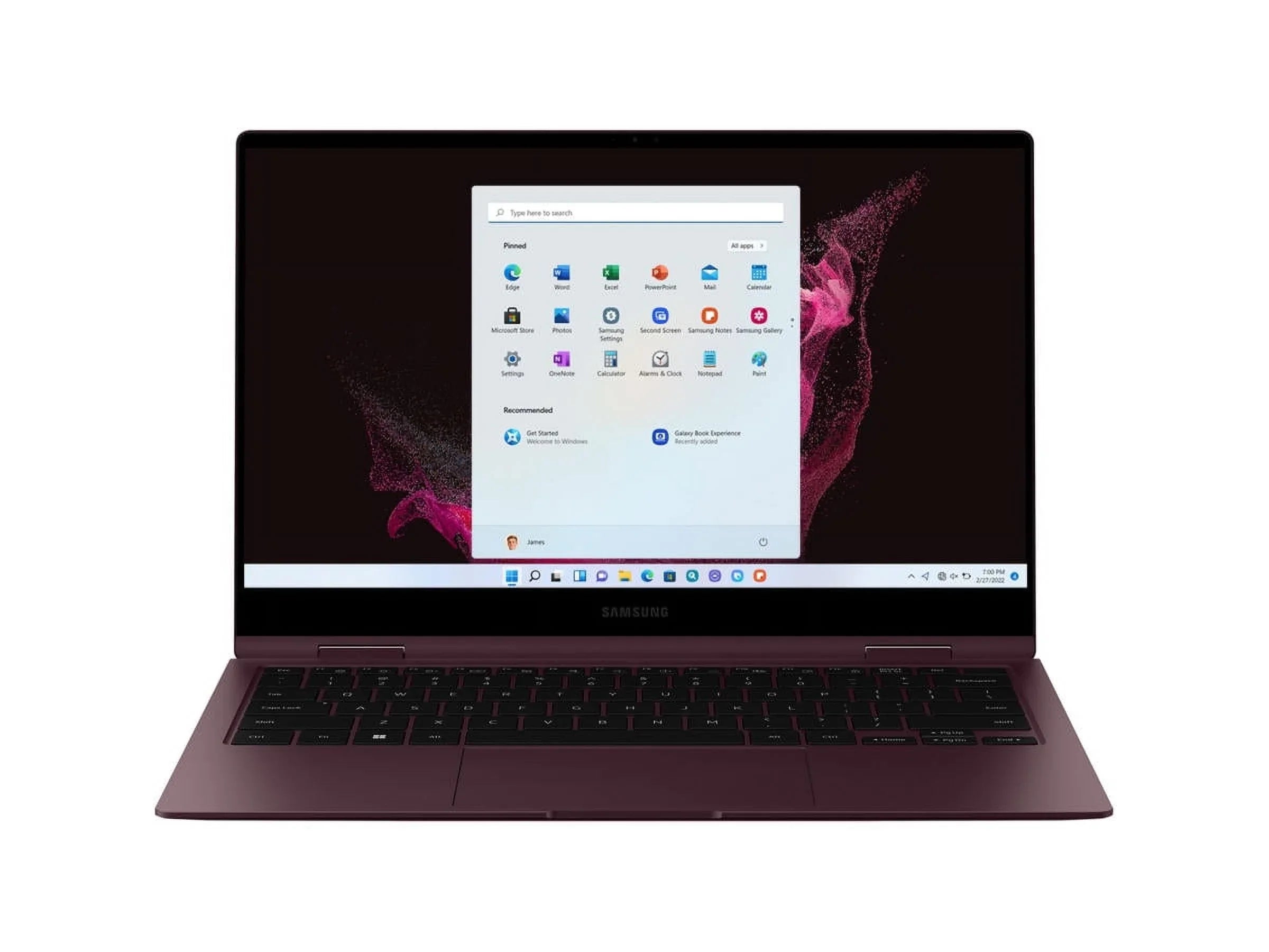 Restored Samsung Galaxy Book 2 Pro 360 15.6" 1TB (Burgundy) 2-in-1 AMOLED Touch Screen Portable computer - Intel Core i7 (Refurbished)