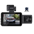 Spirastell Dash Cam,Clear Car Rearview 3 Cameras Car Rearview Mirror Dash Cam Car Camera Mirror Car Video Rearview Mirror Car Cam Rear 3 WIFI Auto Safety Video Wide Car Camera WIFI Auto