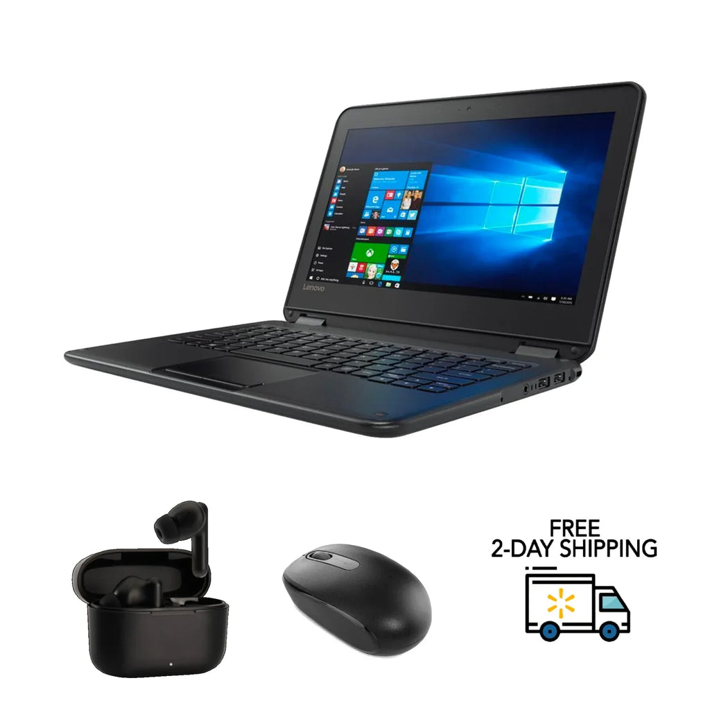 Refurbished Chromebook N23 Touch Screen Intel Celeron N3060 1.60GHz, 4GB RAM ‎16GB Solid-state drive 11.6" LED w/ Wireless Earbuds and Mouse