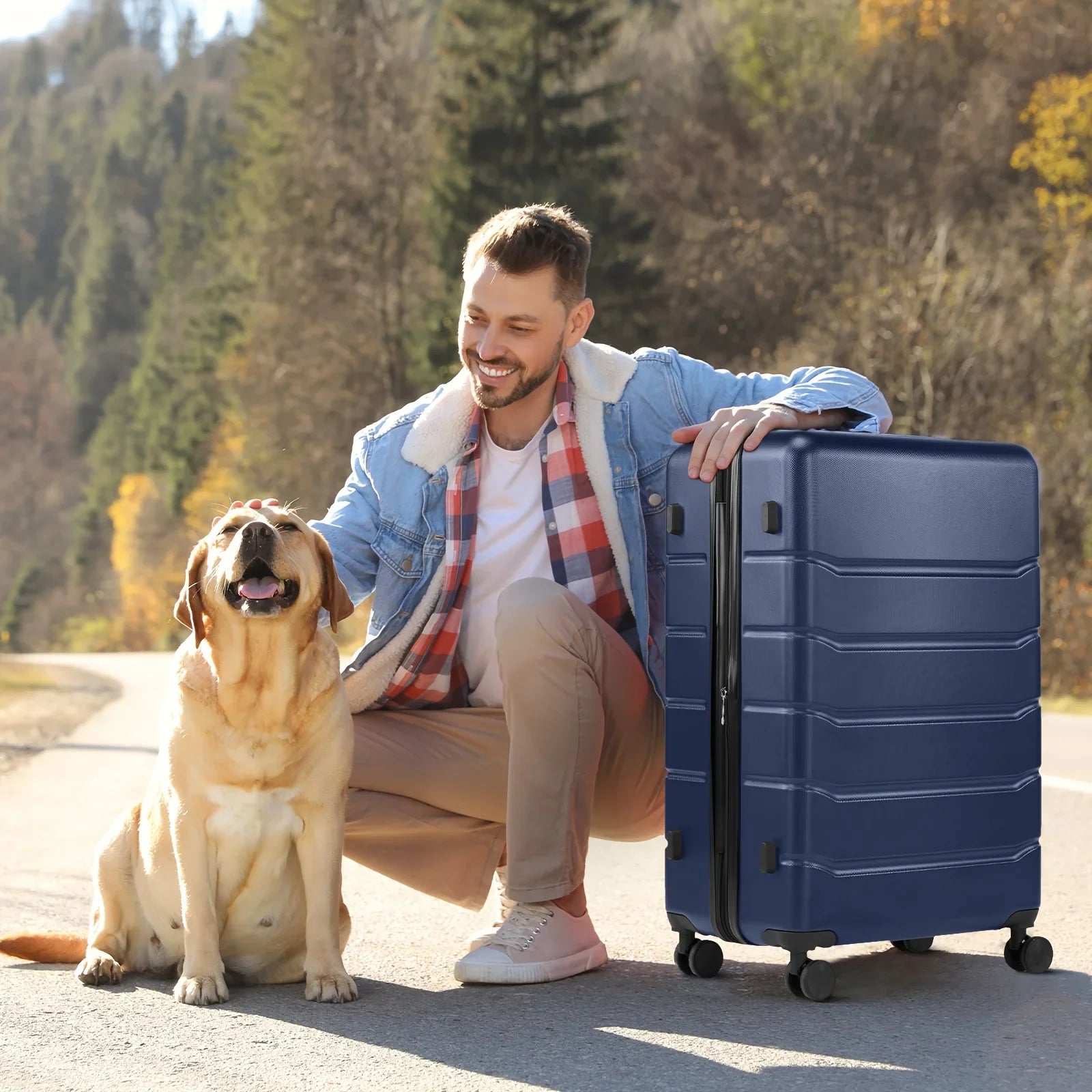Lightweight Carry-On Trolley Suitcase – TSA Lock, Durable Double Spinner Wheels – Secure & Convenient Travel Case for Jetsetters