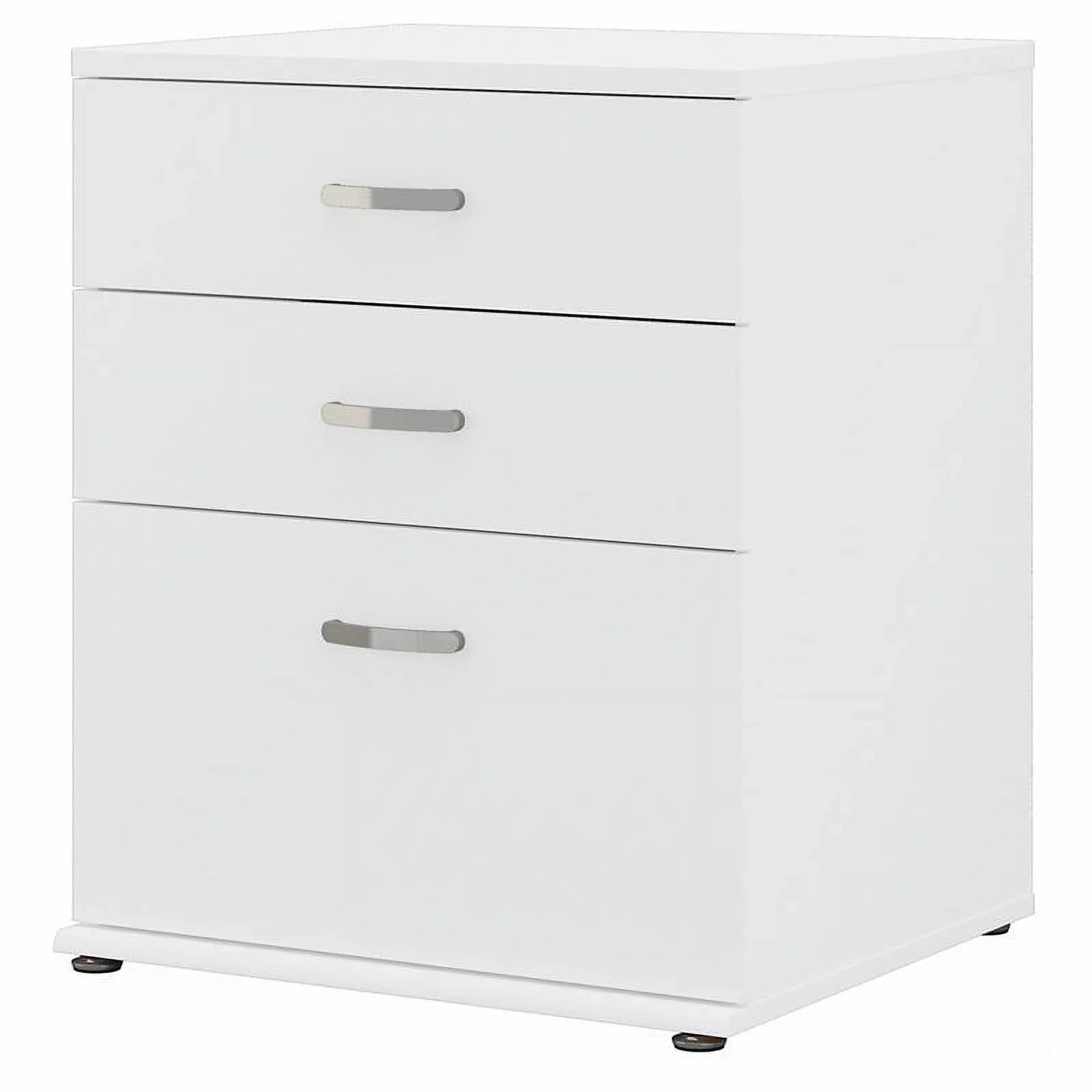 Pemberly Row Garage Storage Cabinet with Drawers in White - Engineered Wood