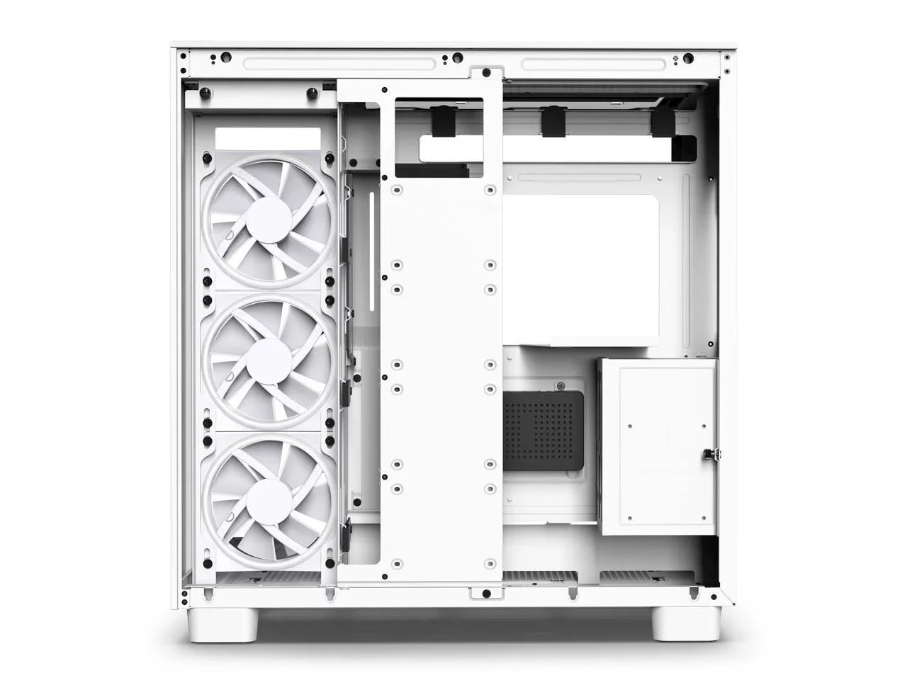 NZXT H9 Elite - All White - CM-H91EW-01 - Premium Dual-Chamber - Mid-Tower - RGB Fans - Case