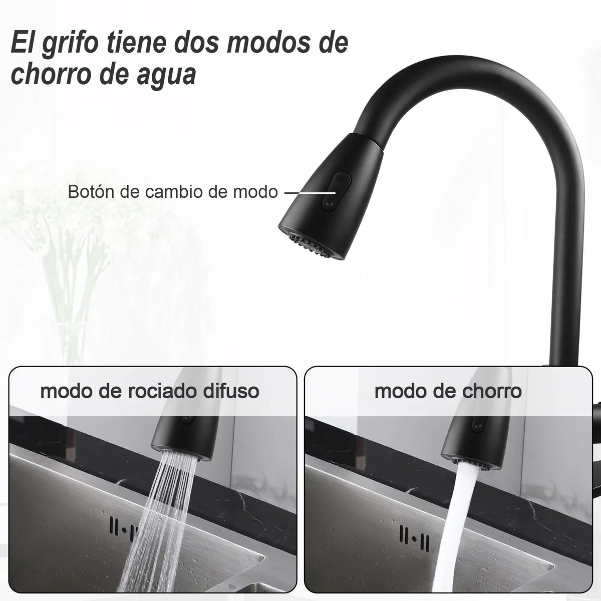 Kitchen Faucet with Pull Down Sprayer, High Arc Single Handle Kitchen Sink Faucet with Deck Plate, Commercial Modern Stainless Steel Kitchen Faucets for Kitchen, RV, Bar, Silver