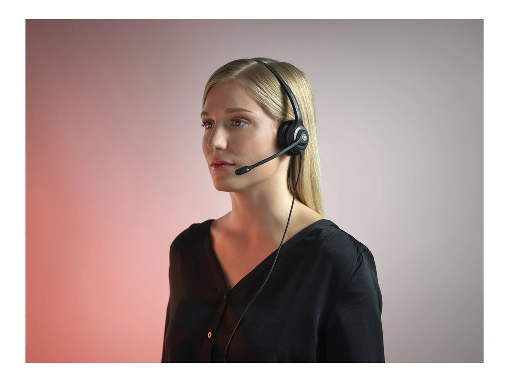 EPOS IMPACT SC 230 - 200 Series - headset - on-ear - wired - Easy Disconnect - black, silver, black with silver