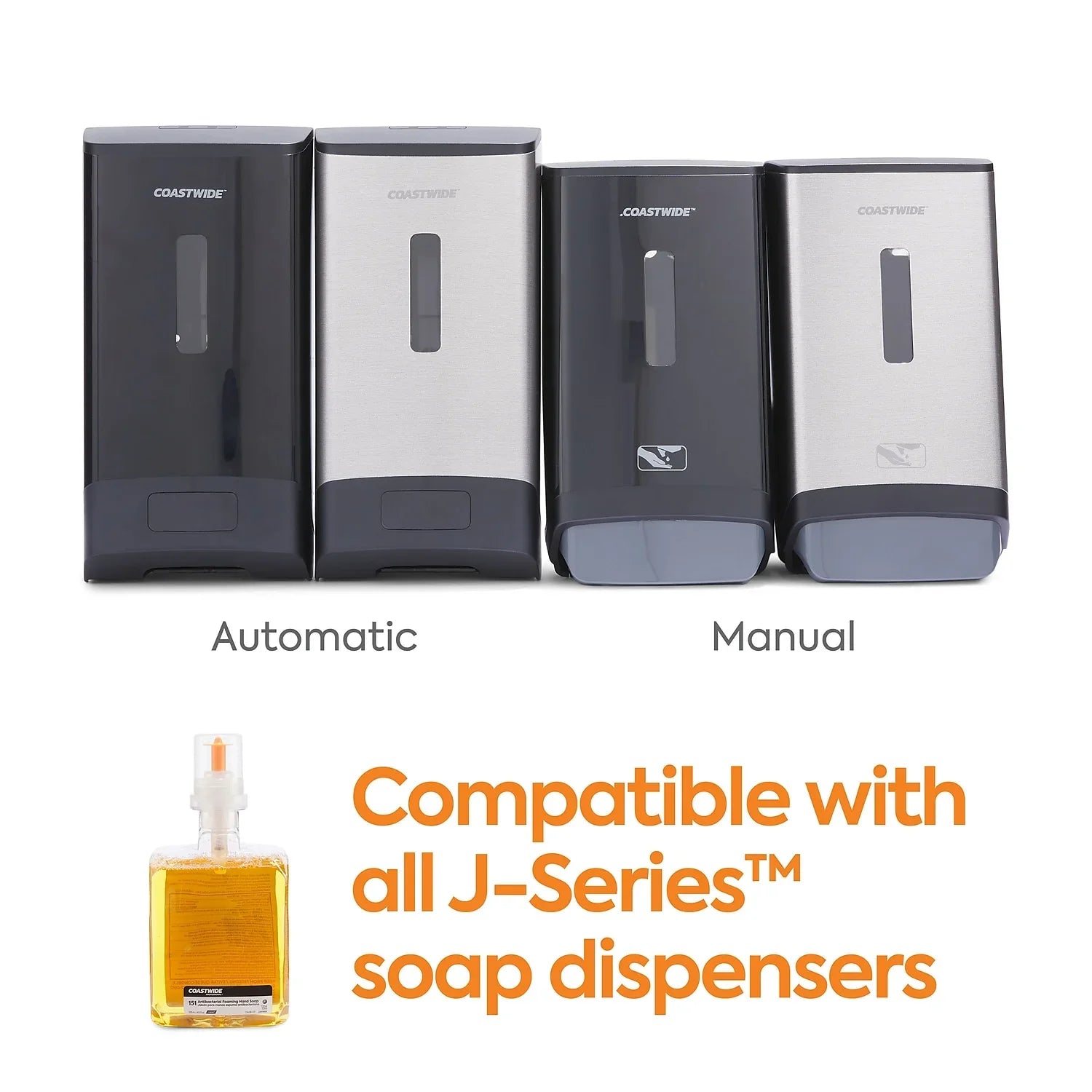 COASTWIDE J-Series Antibacterial Foam Hand Soap Citrus 1200 mL 2/Carton CWJSR-CIT