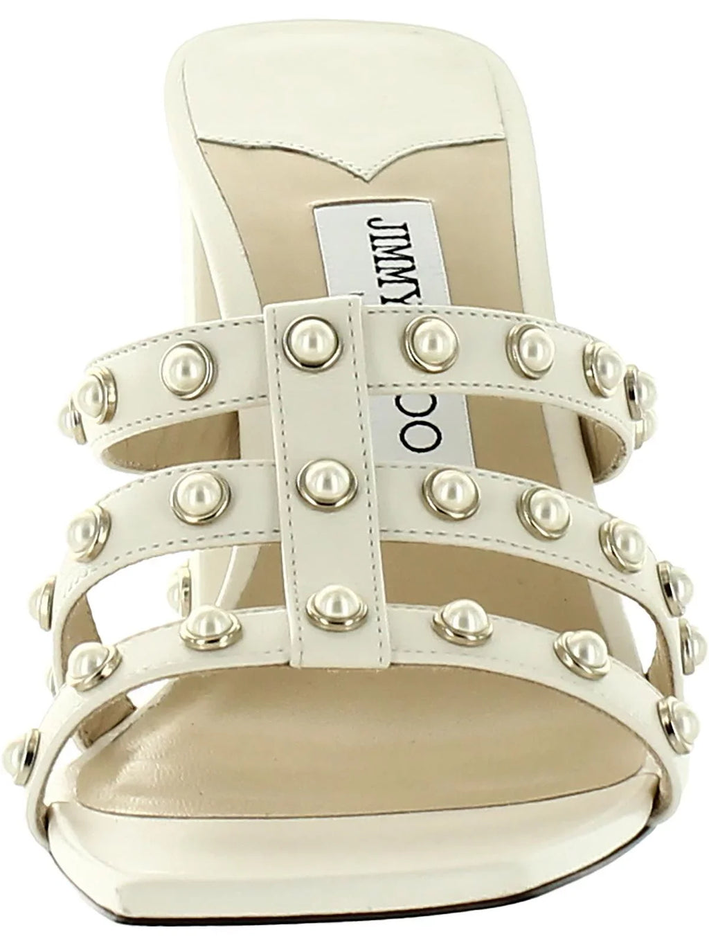 Jimmy Choo Womens Hazal Leather Slip On Heels