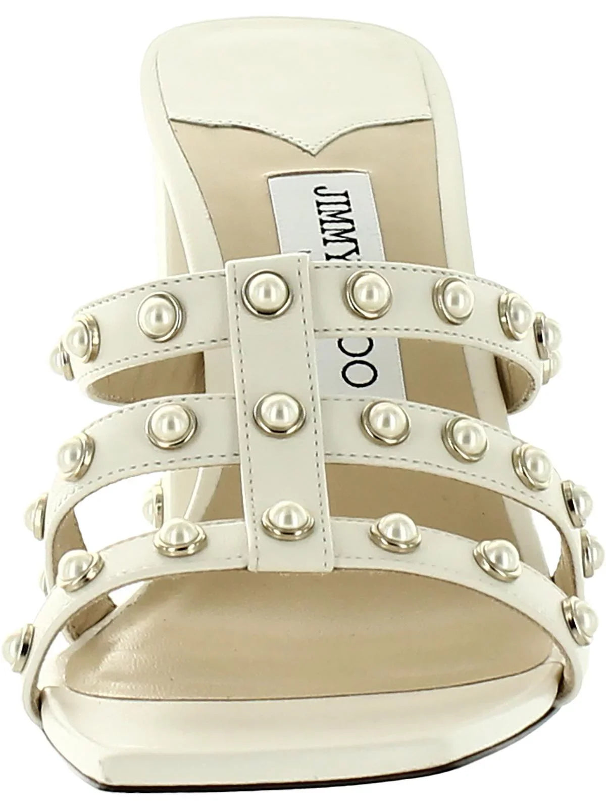 Jimmy Choo Womens Hazal Leather Slip On Heels