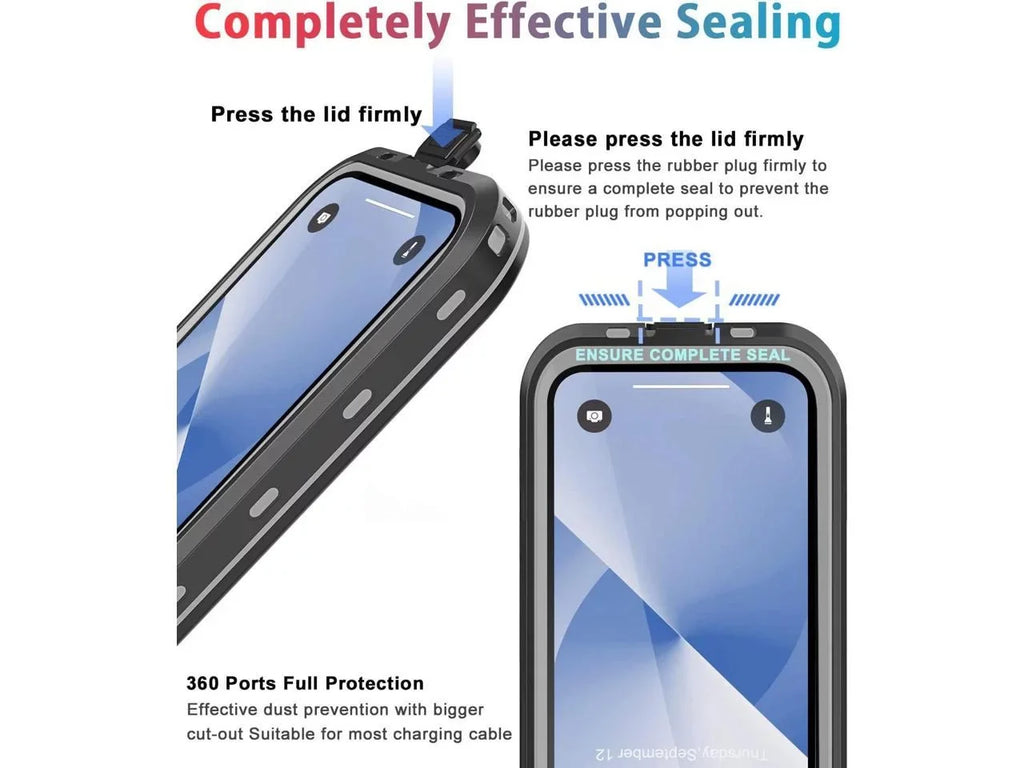 For iPhone 13 Case Waterproof Shockproof Dustproof Full-Body with Built-in Screen Protector,Underwater Full Sealed Cover Protective for iPhone 13 6.1 inch