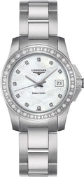 Longines Conquest White Pearl & Diamonds Women's Watch L3.258.0.88.6