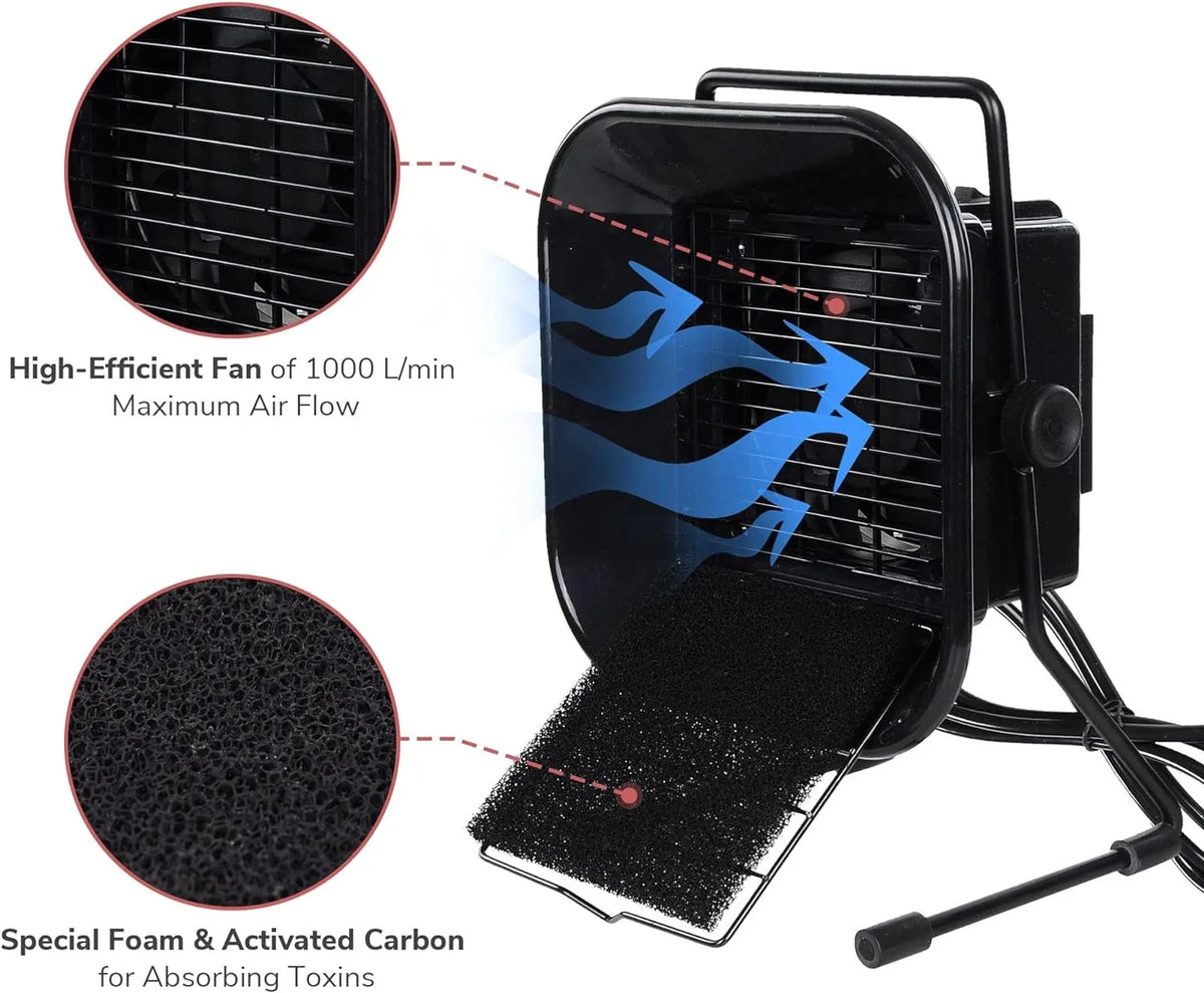 1000L Adjustable Solder Absorber Remover Fume Extractor Carbo Filter Quiet Fa For ESD Solderig Statio