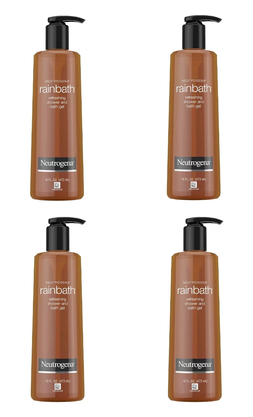 Neutrogena Rainbath Shower & Bath Gel, Original 16 oz (Pack of 4)