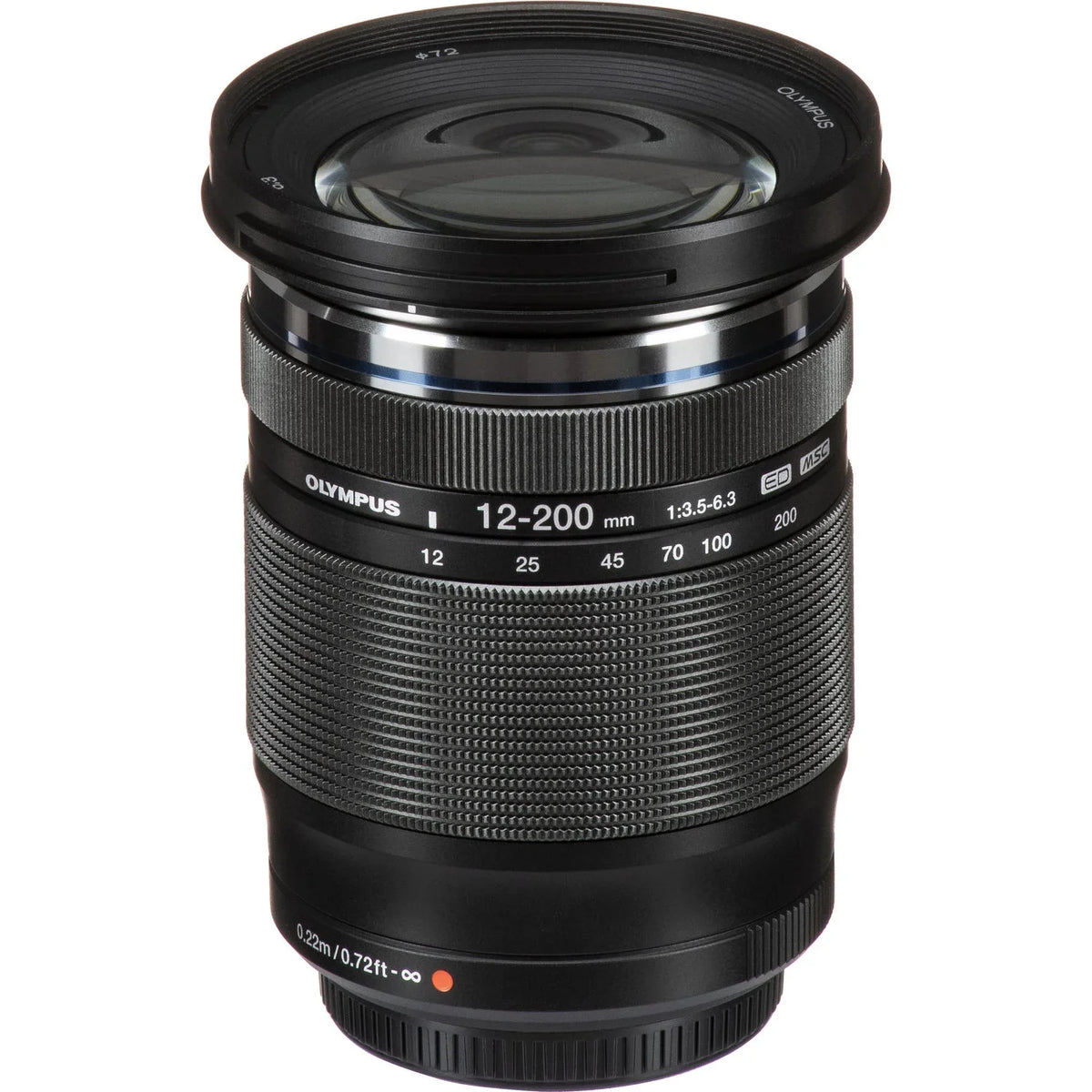Olympus M.Zuiko Digital ED 12-200mm f/3.5-6.3 Lens + 7 Piece Filter & More - 128GB Accessory Kit