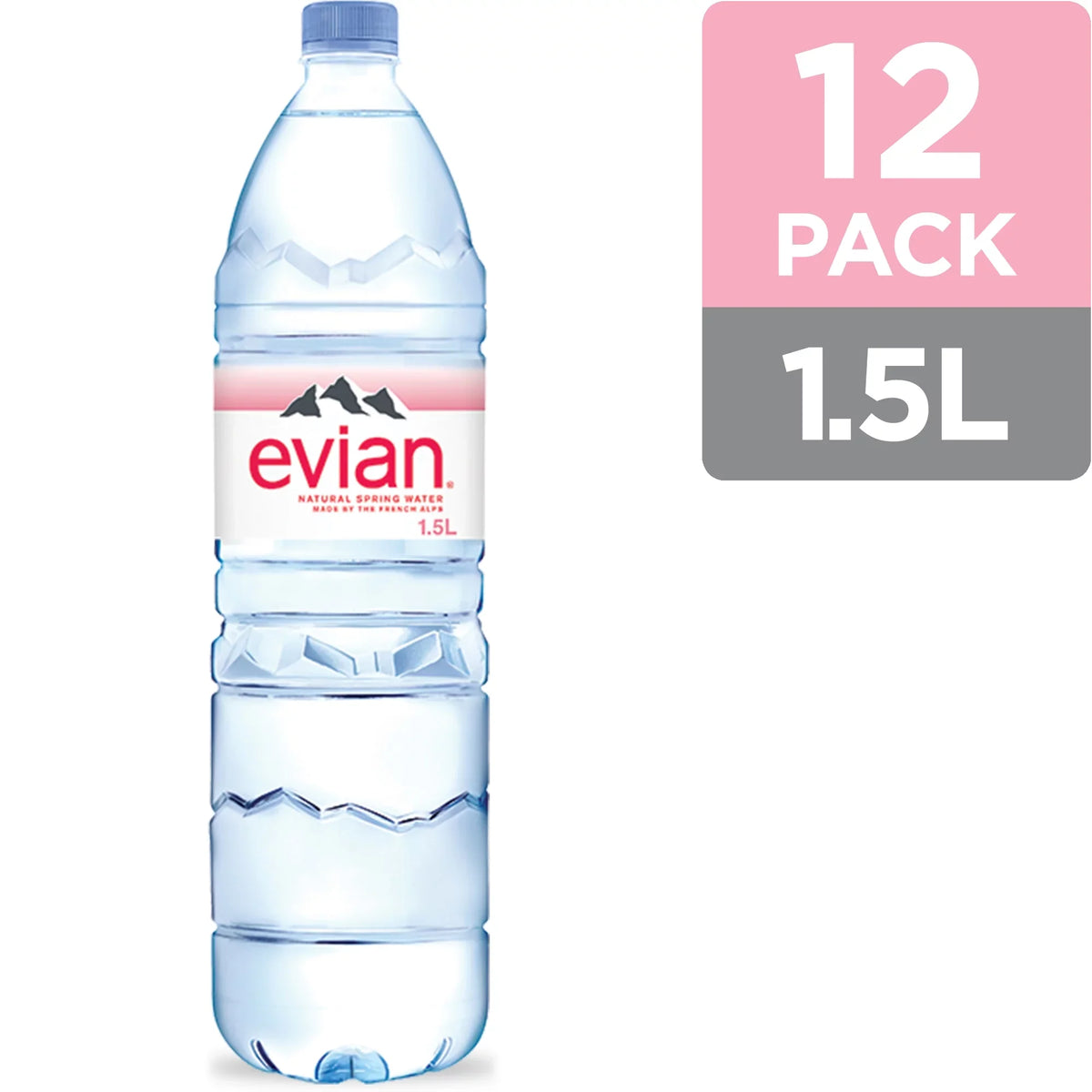 evian Natural Spring Water, 50.7 Fl Oz, 12 Count Bottles