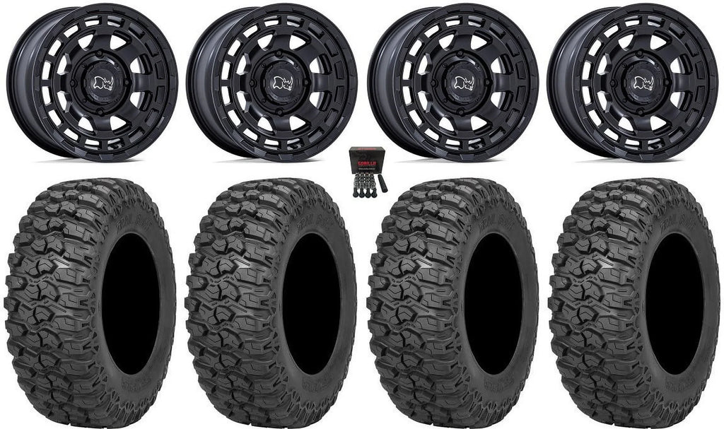 Black Rhino Chamber 14" Wheels Bk 30" Trail Saw 2.0 Tires Sportsman RZR Ranger